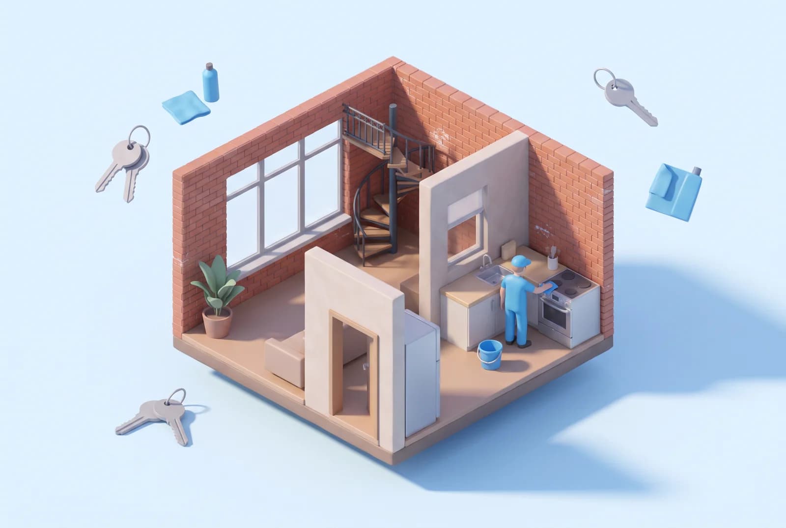 Illustration : nettoyage d'appartements et de condos à montréal.